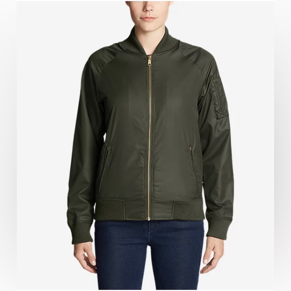 Eddie Bauer Woman’s Winslow Fleece Lined Bomber Jacket.